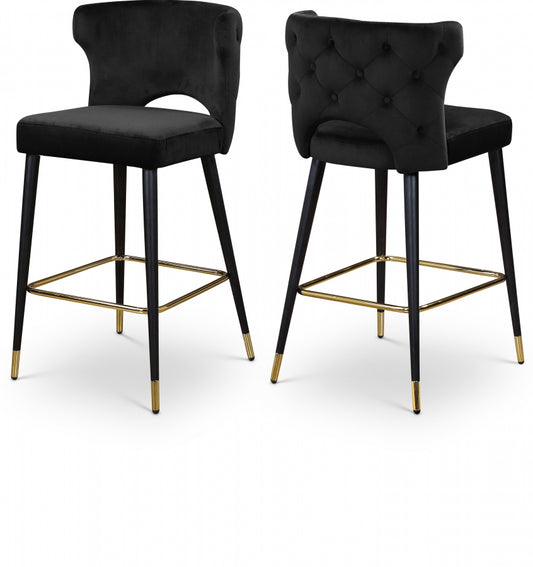 Yllek Velvet Counter Stool