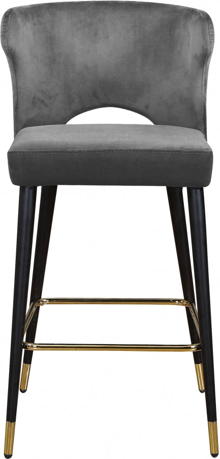 Yllek Velvet Counter Stool