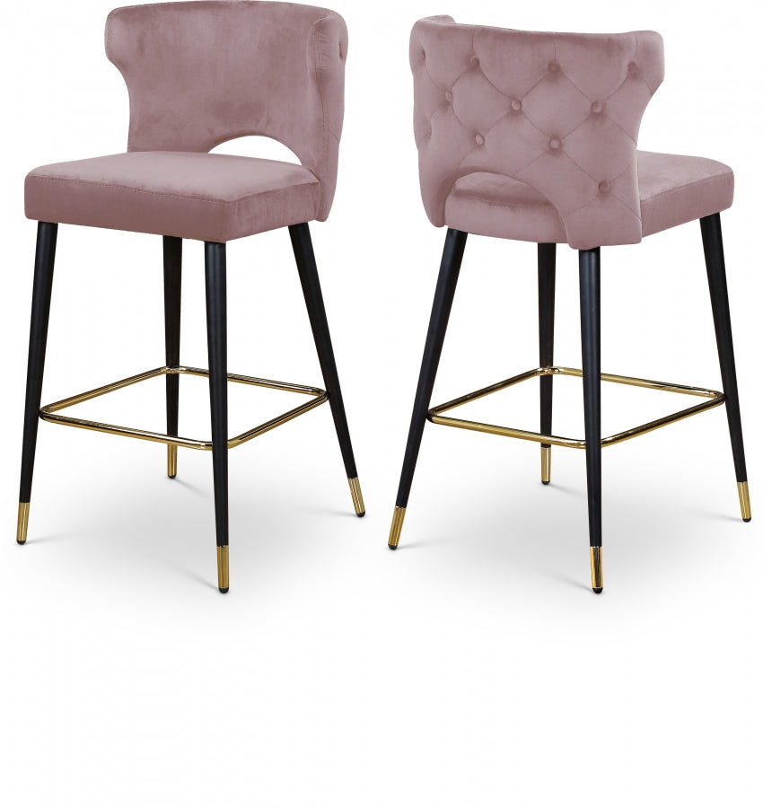 Yllek Velvet Counter Stool