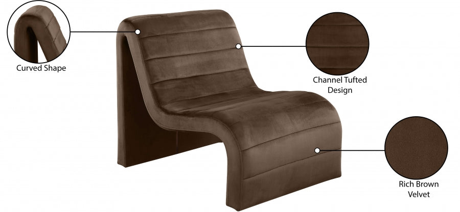 Yvi Velvet accent chair