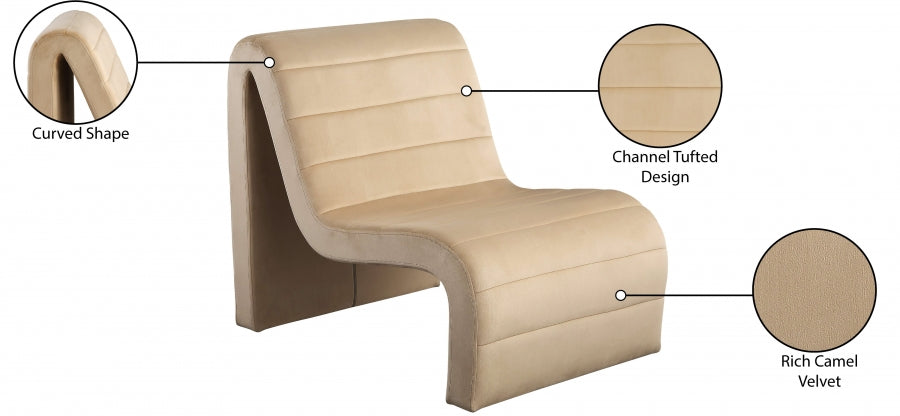 Yvi Velvet accent chair