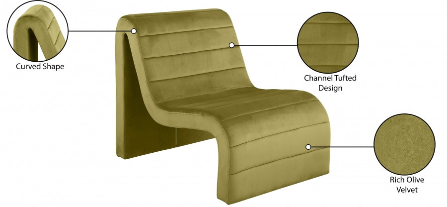 Yvi Velvet accent chair