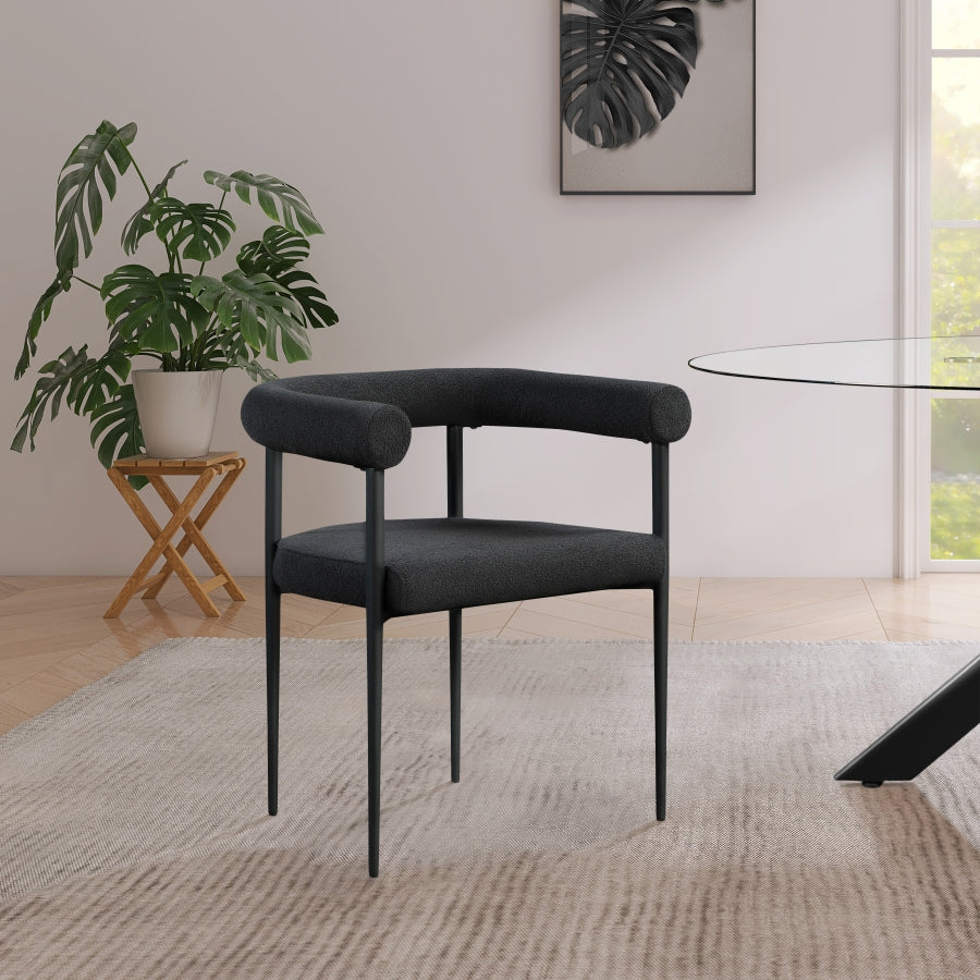 Eiuol Boucle Fabric Dining Chair
