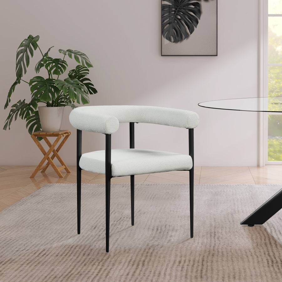 Eiuol Boucle Fabric Dining Chair