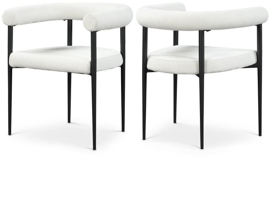 Eiuol Boucle Fabric Dining Chair