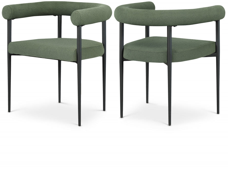 Eiuol Boucle Fabric Dining Chair