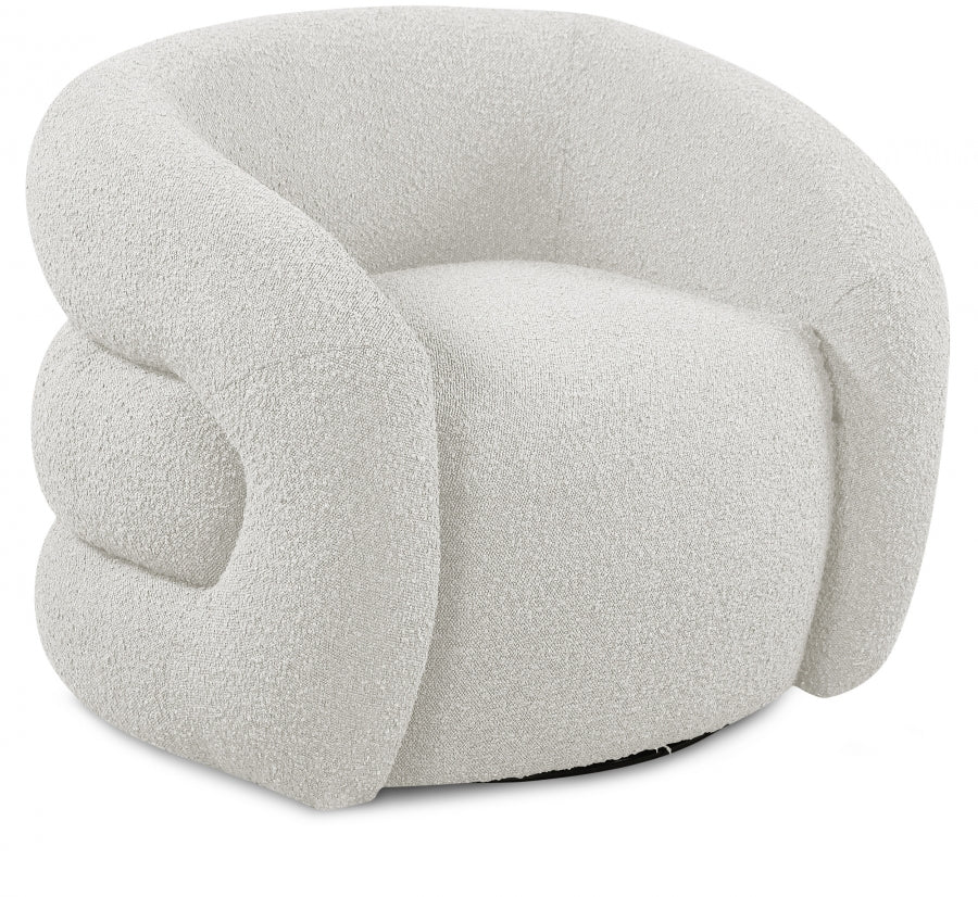 Yrubxor Boucle Fabric Swivel Accent Chair