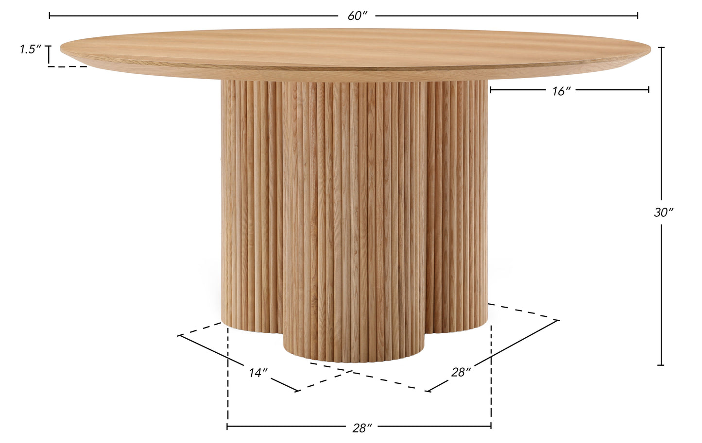 Abmis 60" Dining table