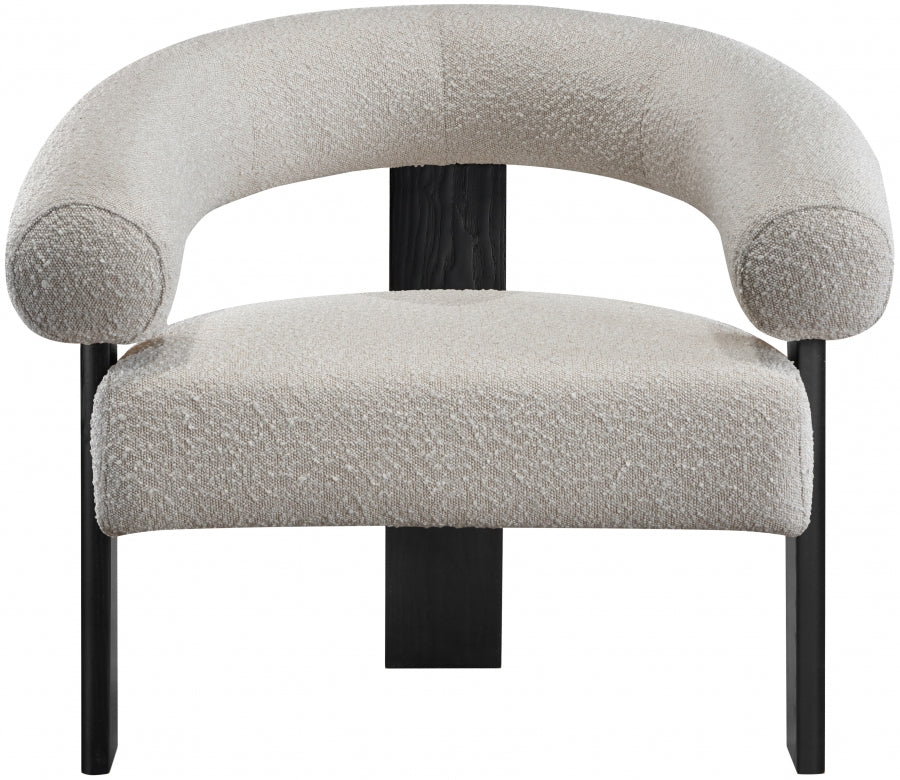 Notsniw Boucle Fabric Accent Chair
