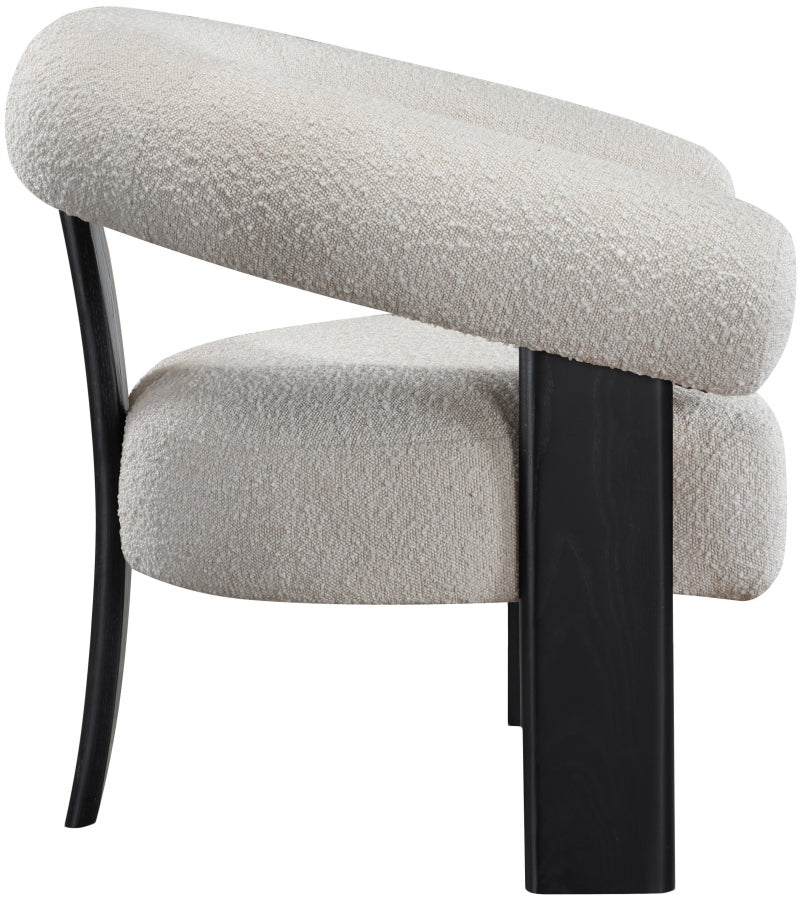 Notsniw Boucle Fabric Accent Chair