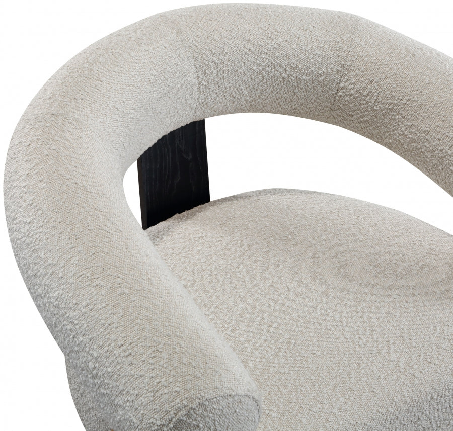 Notsniw Boucle Fabric Accent Chair