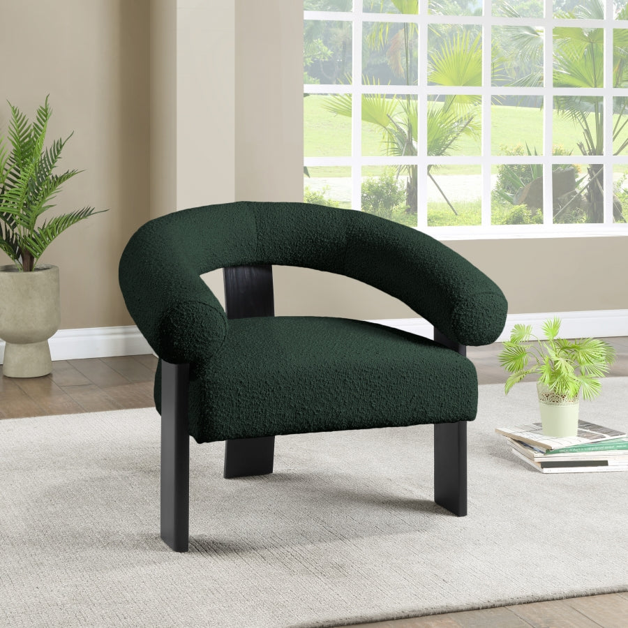 Notsniw Boucle Fabric Accent Chair