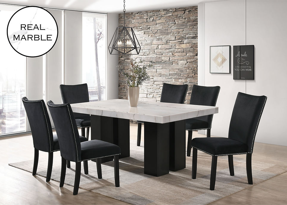 0321D Onitnelav Dining Set (Table+6 Chairs)