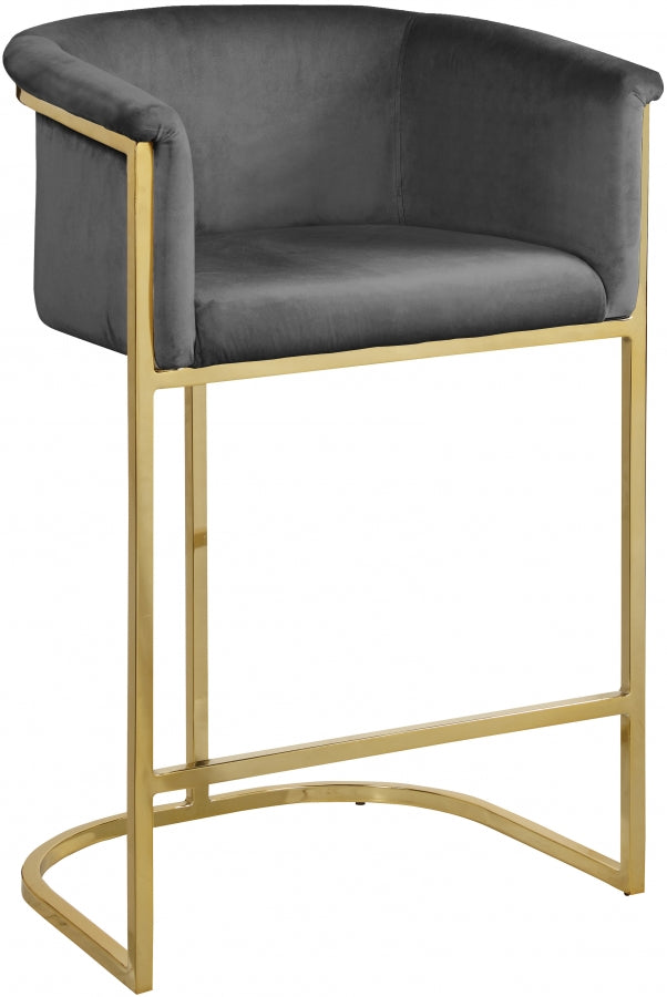 Alletanod Velvet Counter Stool