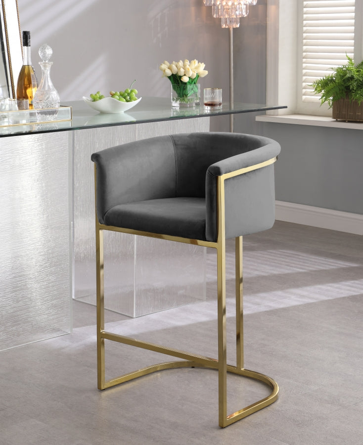 Alletanod Velvet Counter Stool