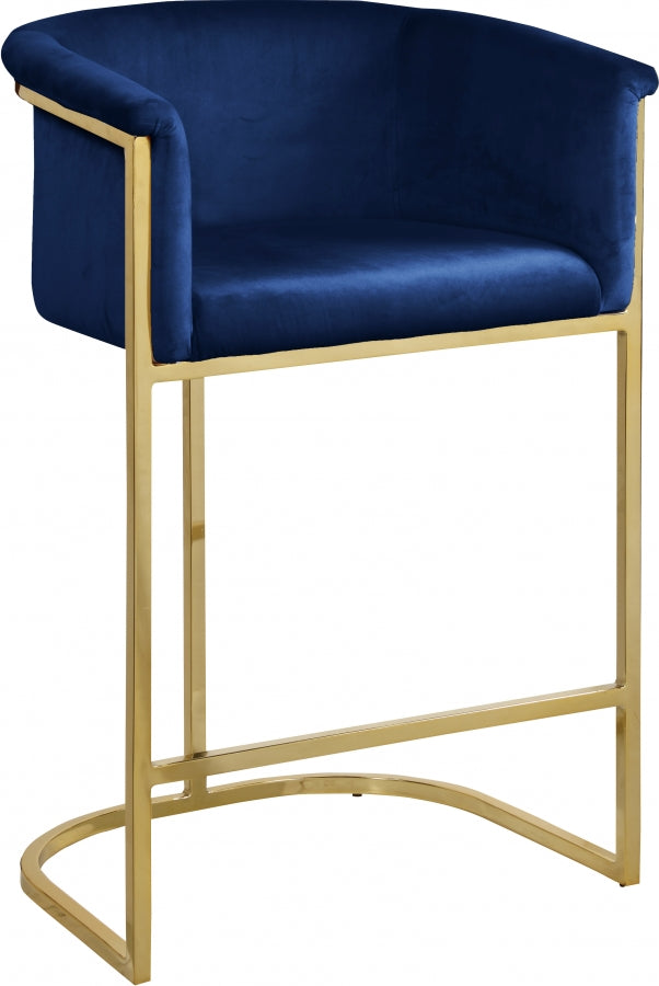 Alletanod Velvet Counter Stool