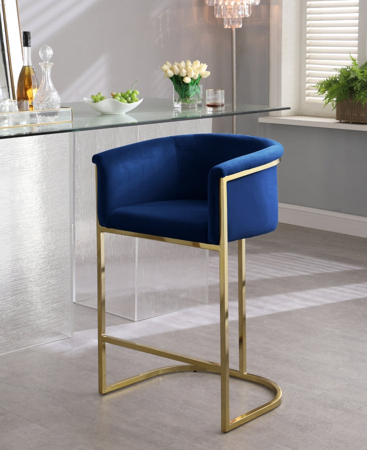 Alletanod Velvet Counter Stool