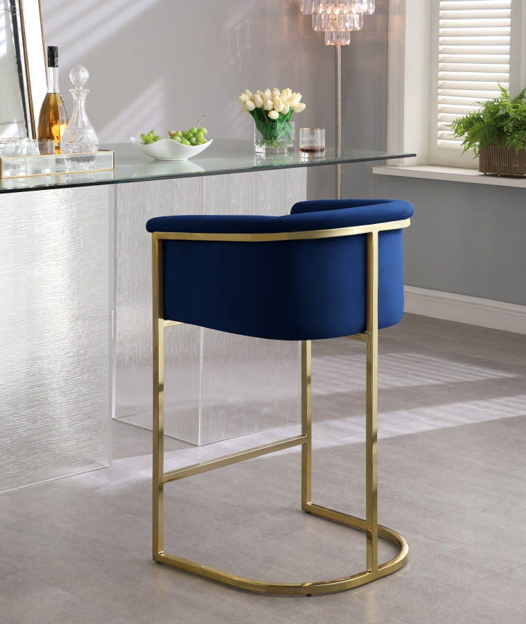 Alletanod Velvet Counter Stool