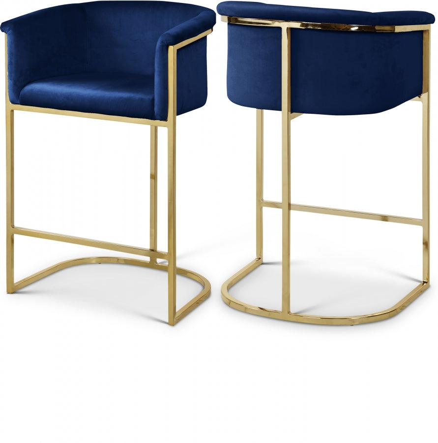 Alletanod Velvet Counter Stool