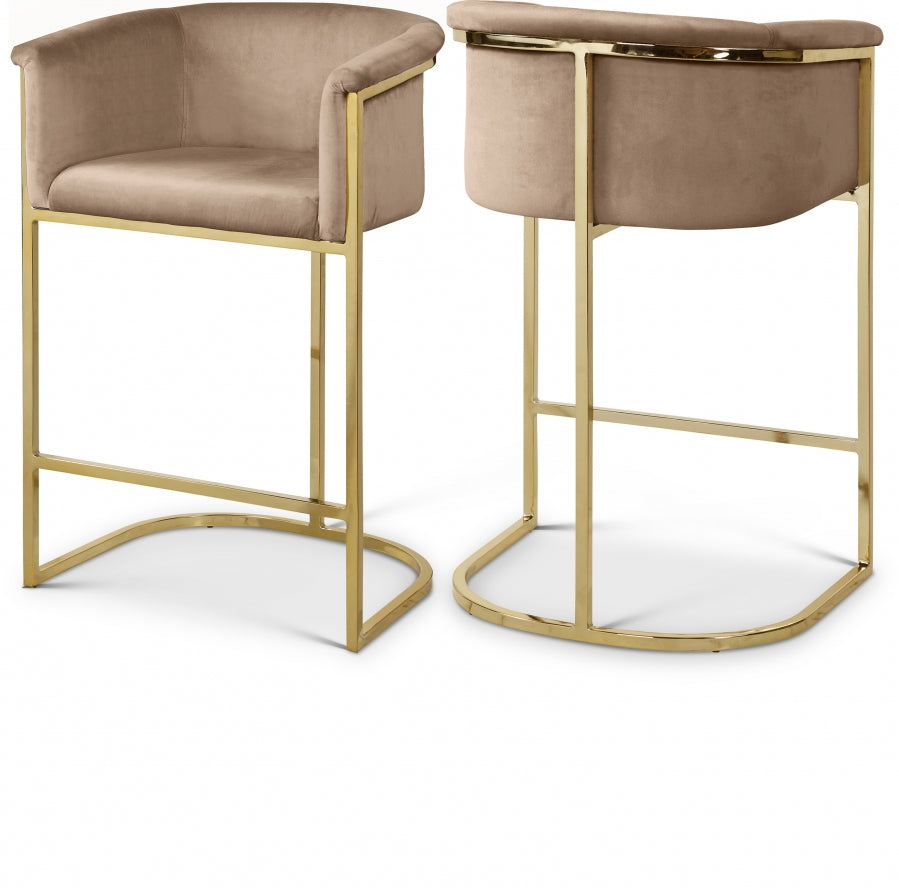 Alletanod Velvet Counter Stool