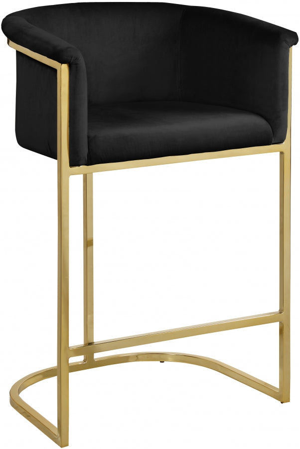 Alletanod Velvet Counter Stool