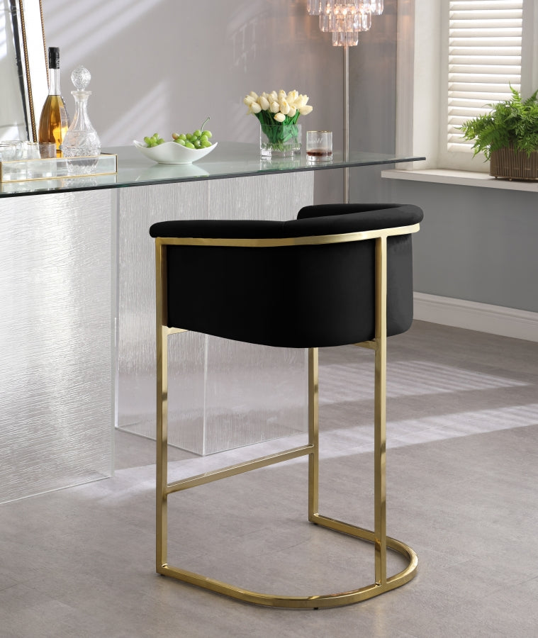 Alletanod Velvet Counter Stool