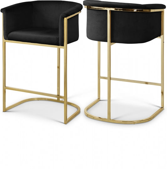 Alletanod Velvet Counter Stool