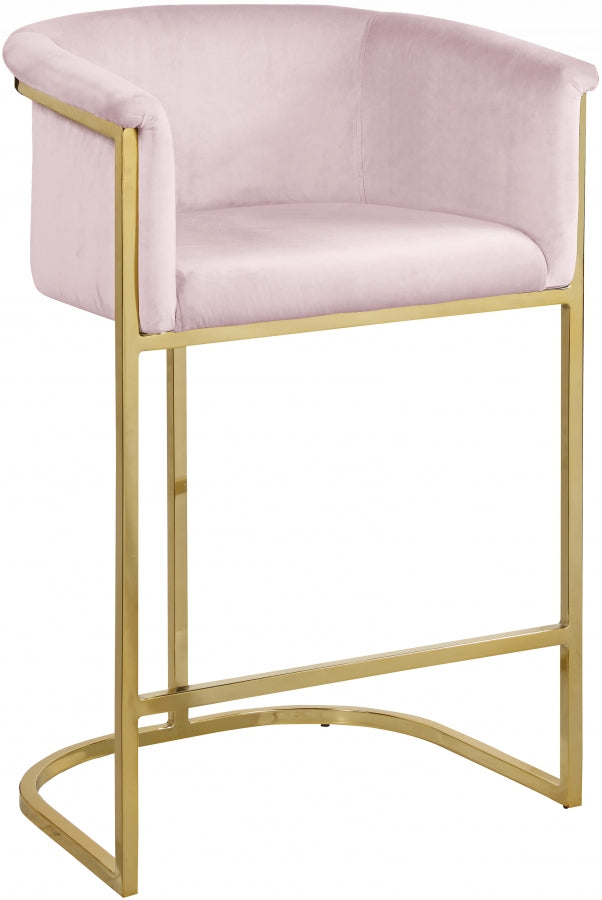 Alletanod Velvet Counter Stool