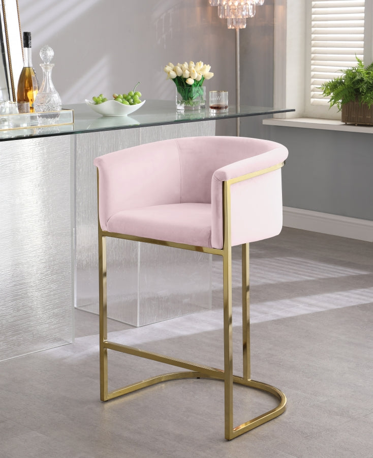 Alletanod Velvet Counter Stool