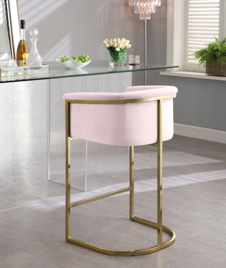 Alletanod Velvet Counter Stool