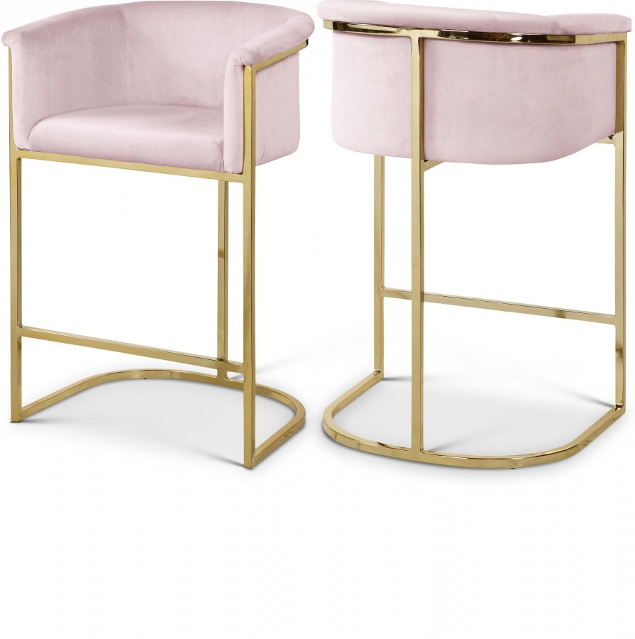Alletanod Velvet Counter Stool