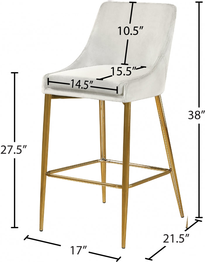 Anirak Velvet Counter Stool