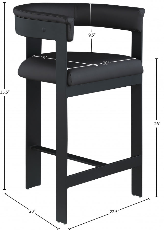 Oemor Vegan Leather Bar / Counter Stools