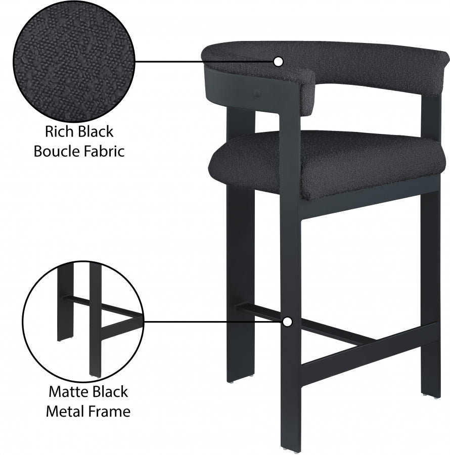 Oemor Boucle Fabric Bar / Counter Stools