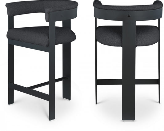 Oemor Boucle Fabric Bar / Counter Stools