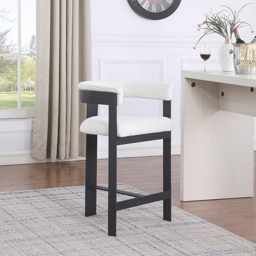 Oemor Boucle Fabric Bar / Counter Stools