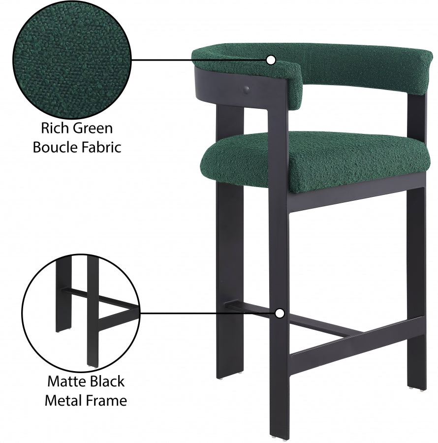 Oemor Boucle Fabric Bar / Counter Stools