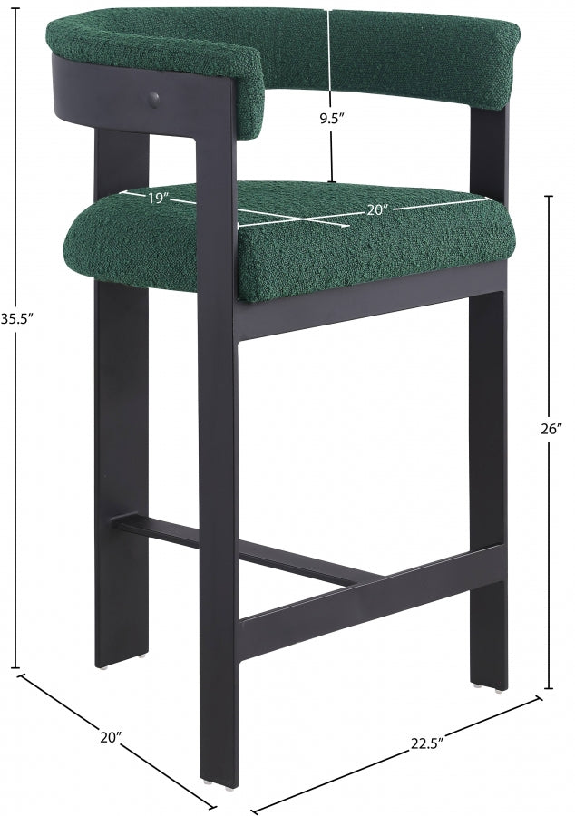 Oemor Boucle Fabric Bar / Counter Stools
