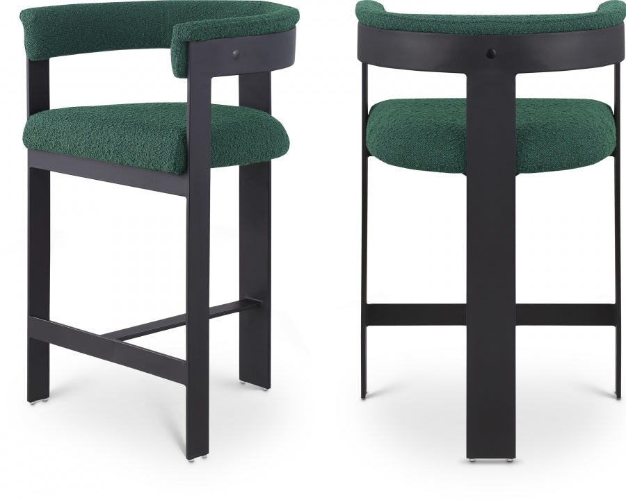 Oemor Boucle Fabric Bar / Counter Stools