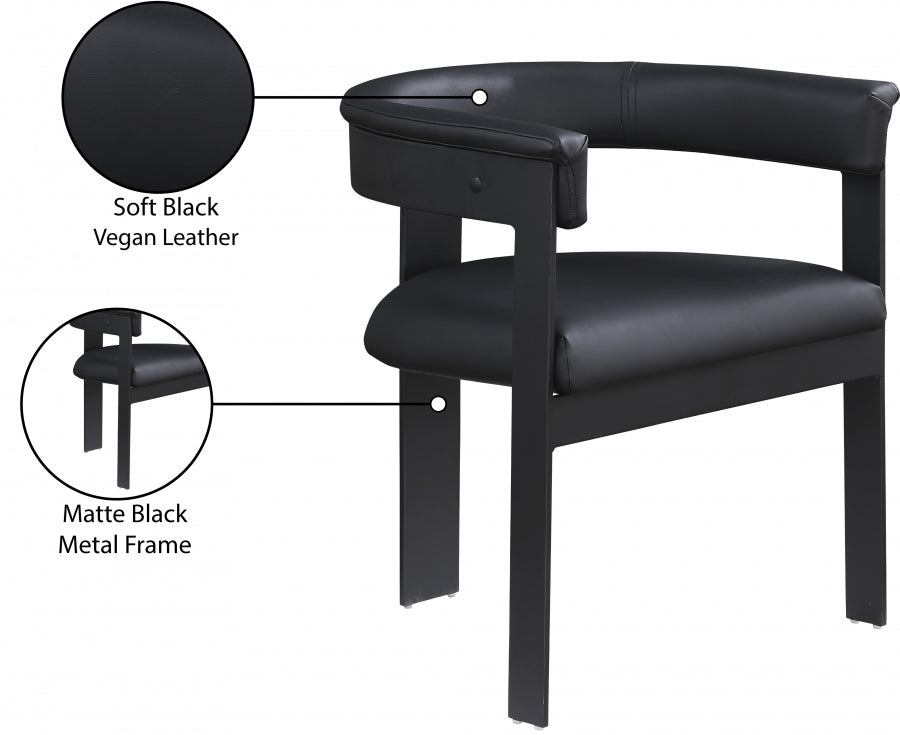Oemor Vegan Leather Dining Chair