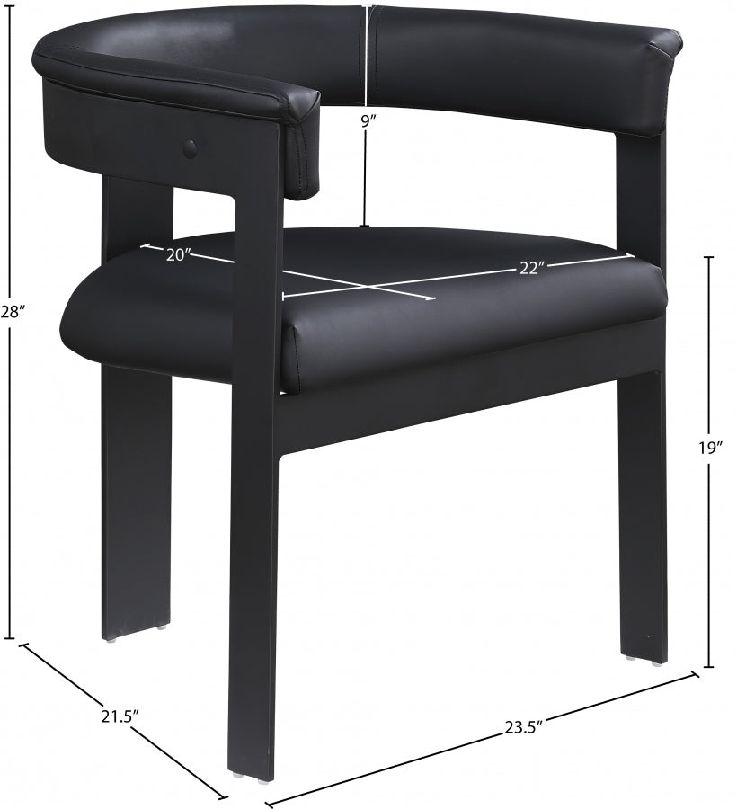 Oemor Vegan Leather Dining Chair