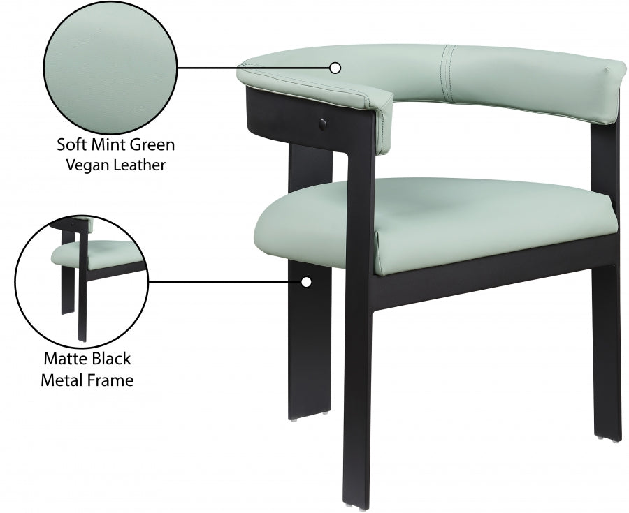 Oemor Vegan Leather Dining Chair