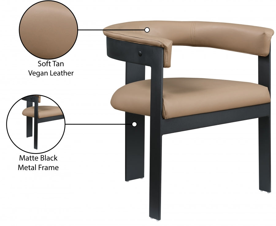 Oemor Vegan Leather Dining Chair
