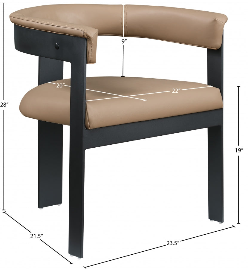 Oemor Vegan Leather Dining Chair
