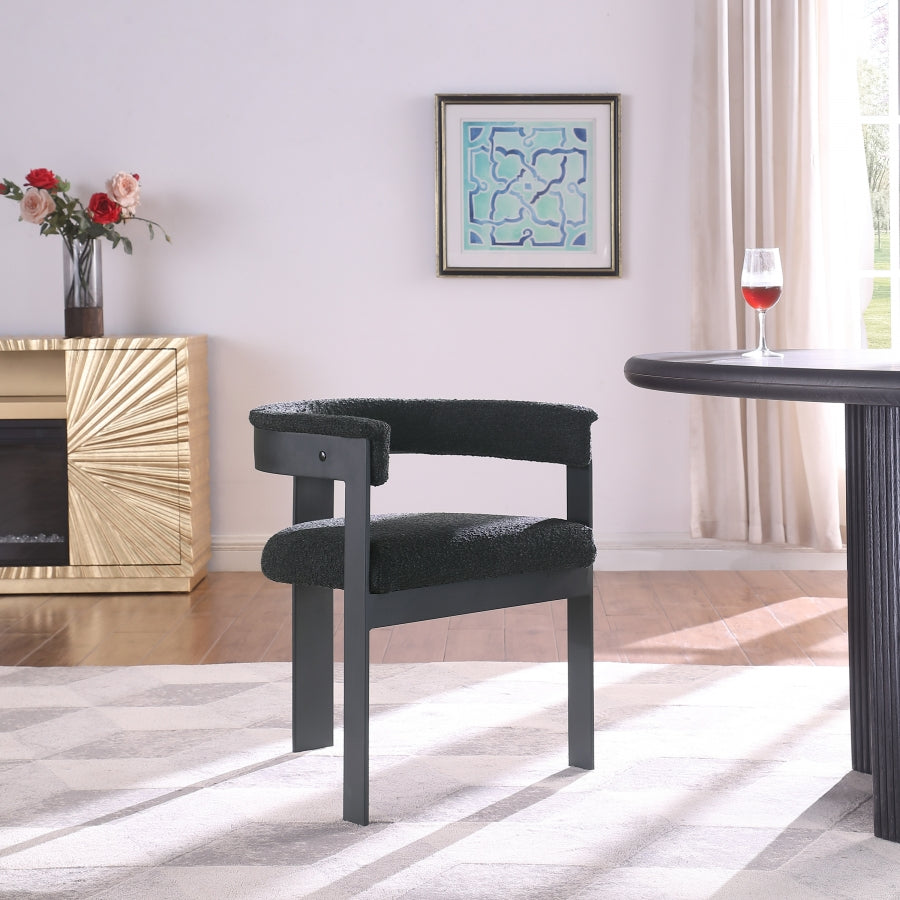 Oemor Boucle Fabric Dining Chair