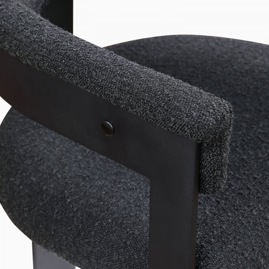 Oemor Boucle Fabric Dining Chair