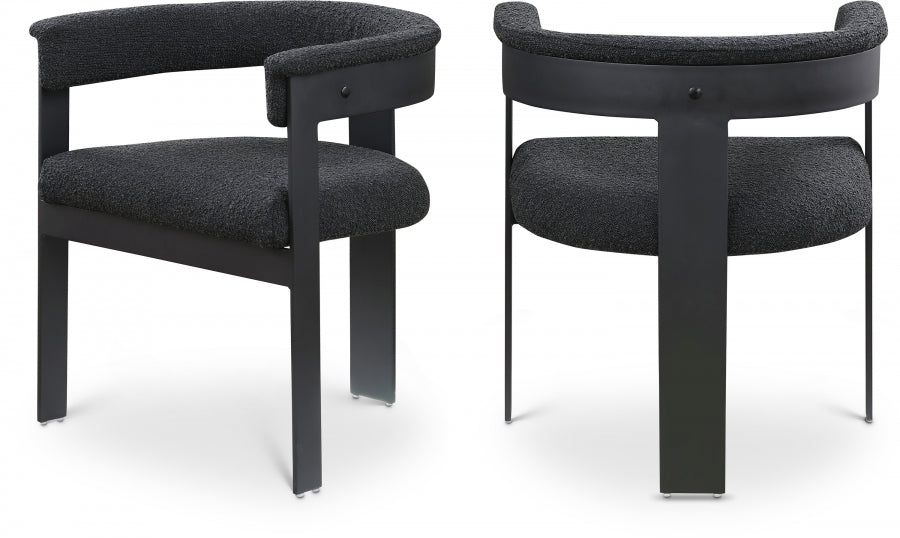 Oemor Boucle Fabric Dining Chair