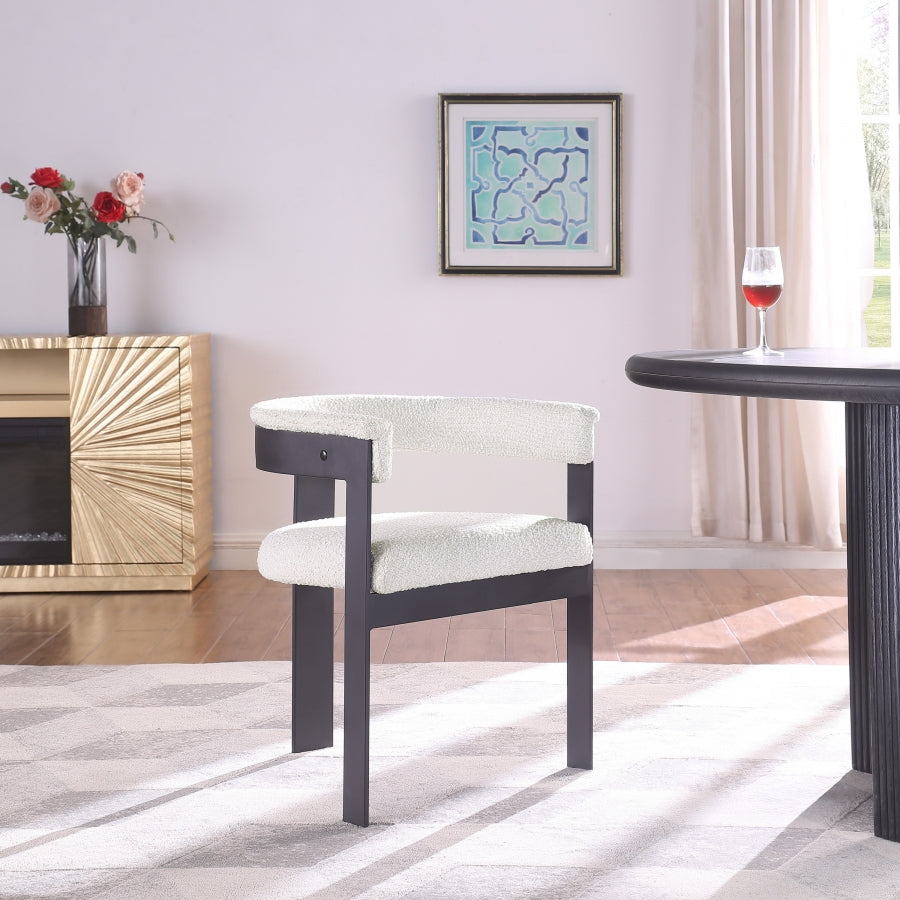 Oemor Boucle Fabric Dining Chair