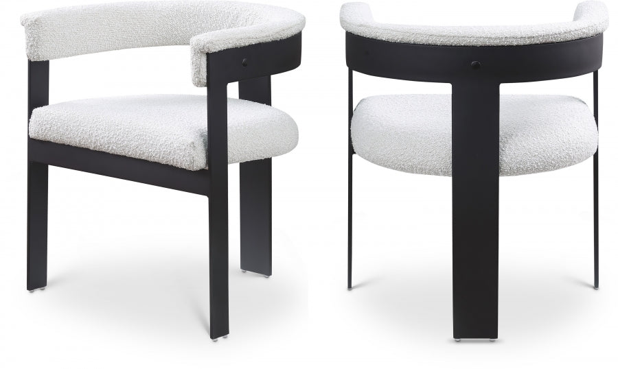 Oemor Boucle Fabric Dining Chair