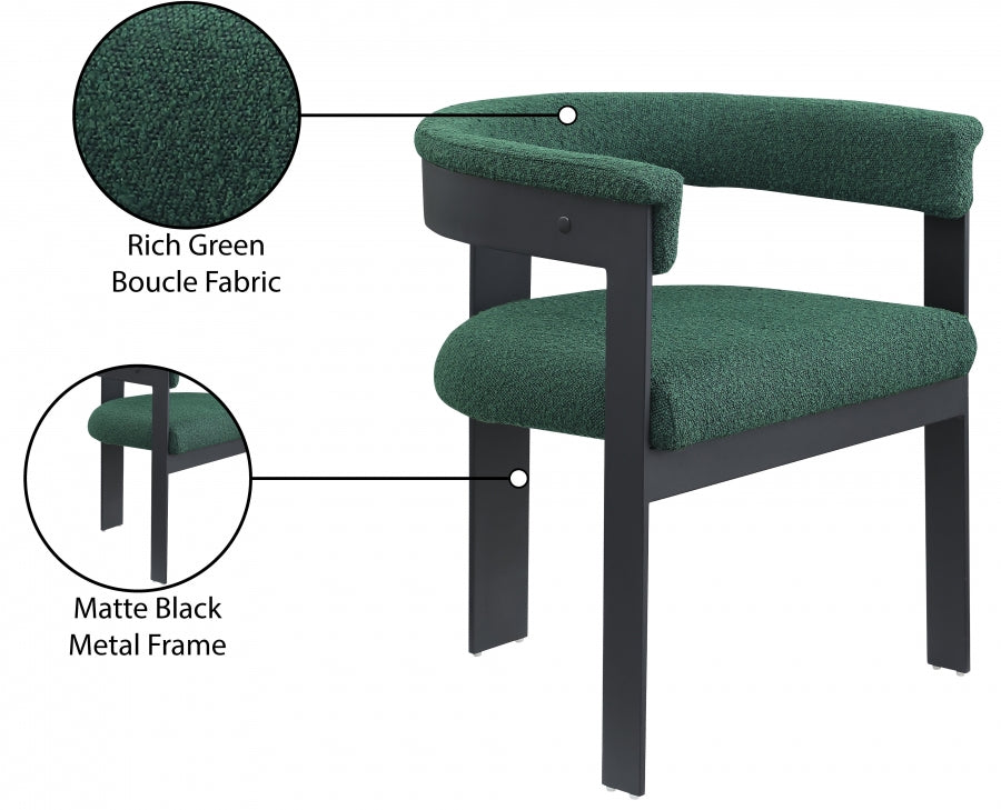 Oemor Boucle Fabric Dining Chair